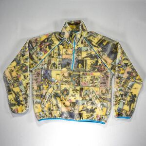 Imran Potato x GI Joe Pullover Half Zip All Over Print Sherpa Fleece - L